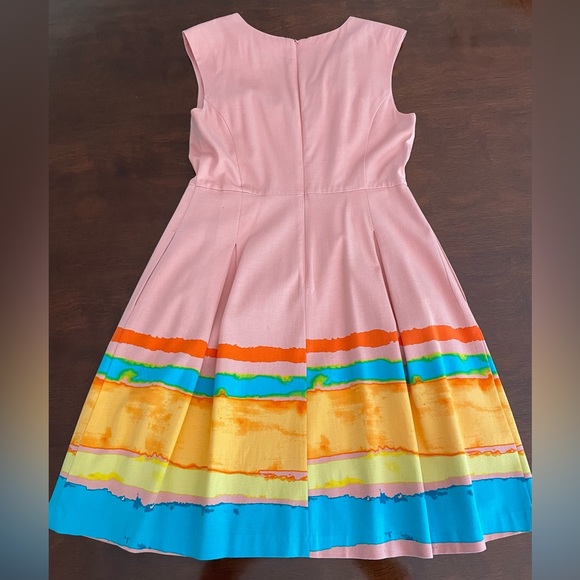 Tracey Reese x Anthropologie Painterly Pleated Fit & Flare 8 - Picture 3 of 3
